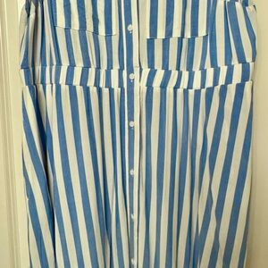 Ava & Viv Striped Blue and White Maxi Dress